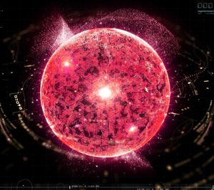 Futuristic Holographic Nuclear Fusion Particles Simulation