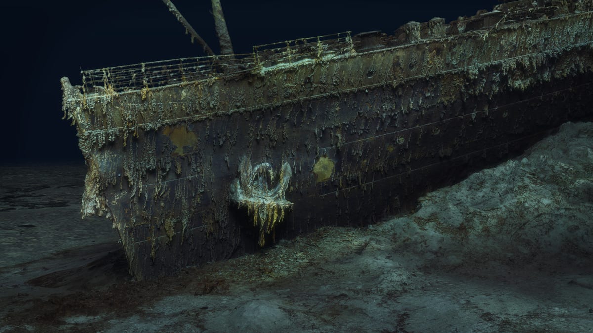 immagini reali del relitto del Titanic