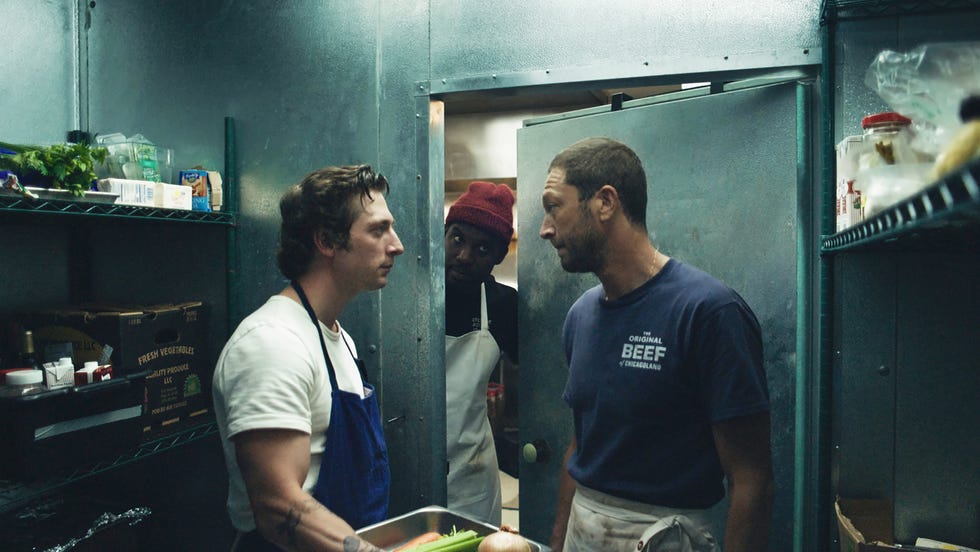 the bear pictured l r jeremy allen white as carmen 'carmy' berzatto, lionel boyce as marcus, ebon moss bachrach as richard 'richie' jerimovich cr fx