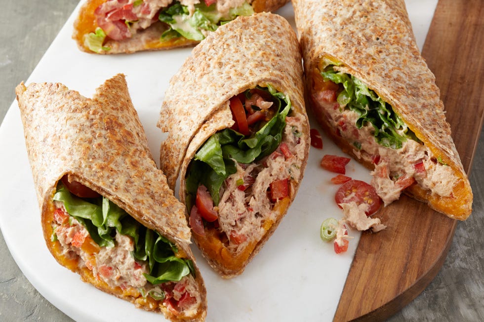 Tuna and Cheddar Wraps