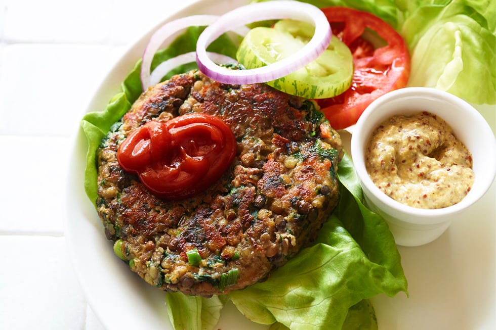 High Protein Veggie Burger