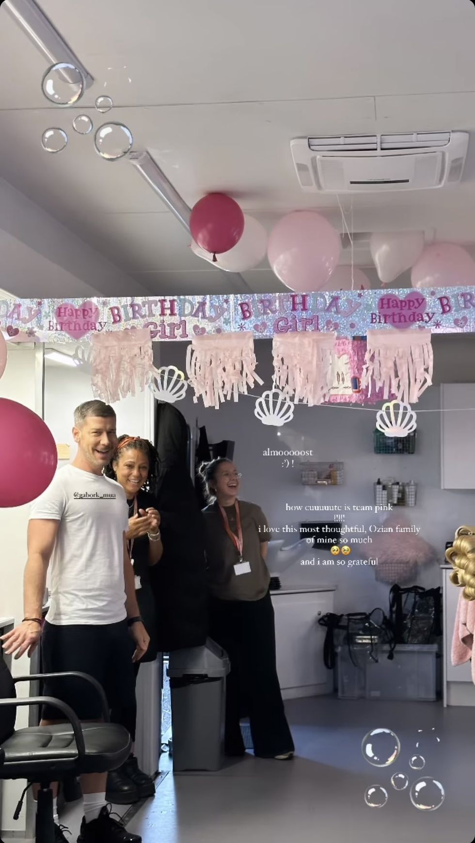 how wicked's team surprised ariana for her birthday