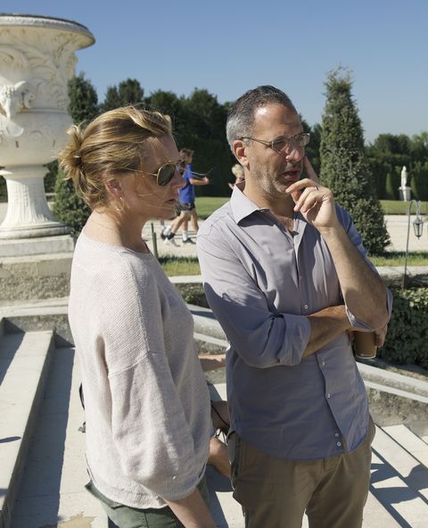 laura gabbert and yotam ottolenghi on location for "ottolenghi and the cakes of versailles"