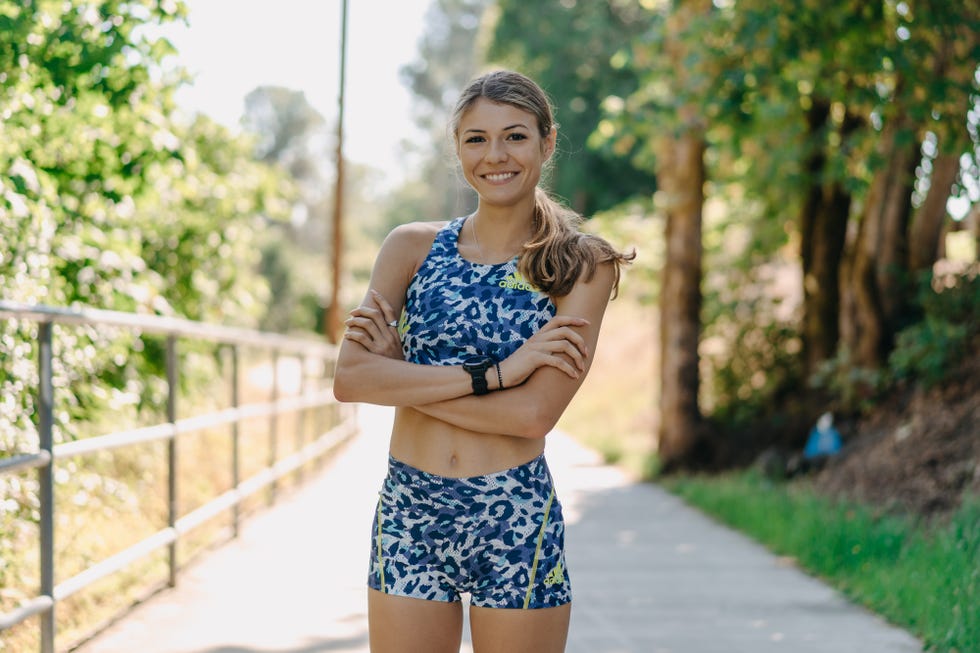 gabbi jennings in her adidas kit after signing with her new sponsor