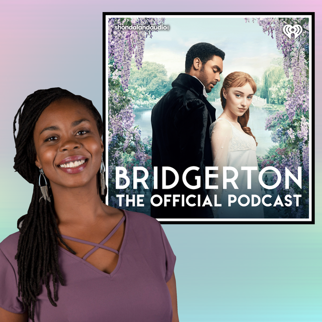 gabrielle collins, host of "bridgerton the official podcast"
