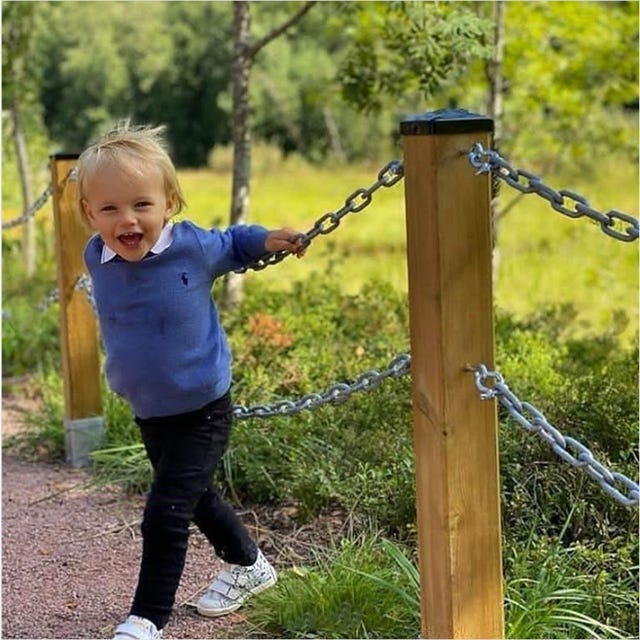 gabriel de suecia jugando feliz