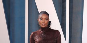 Gabrielle Union Almost Bares All in Sheer Silver Dress and Thong