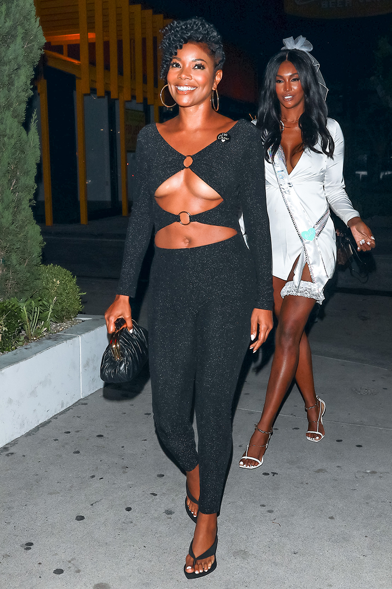 Gabrielle Union's underboob cutout catsuit is everything