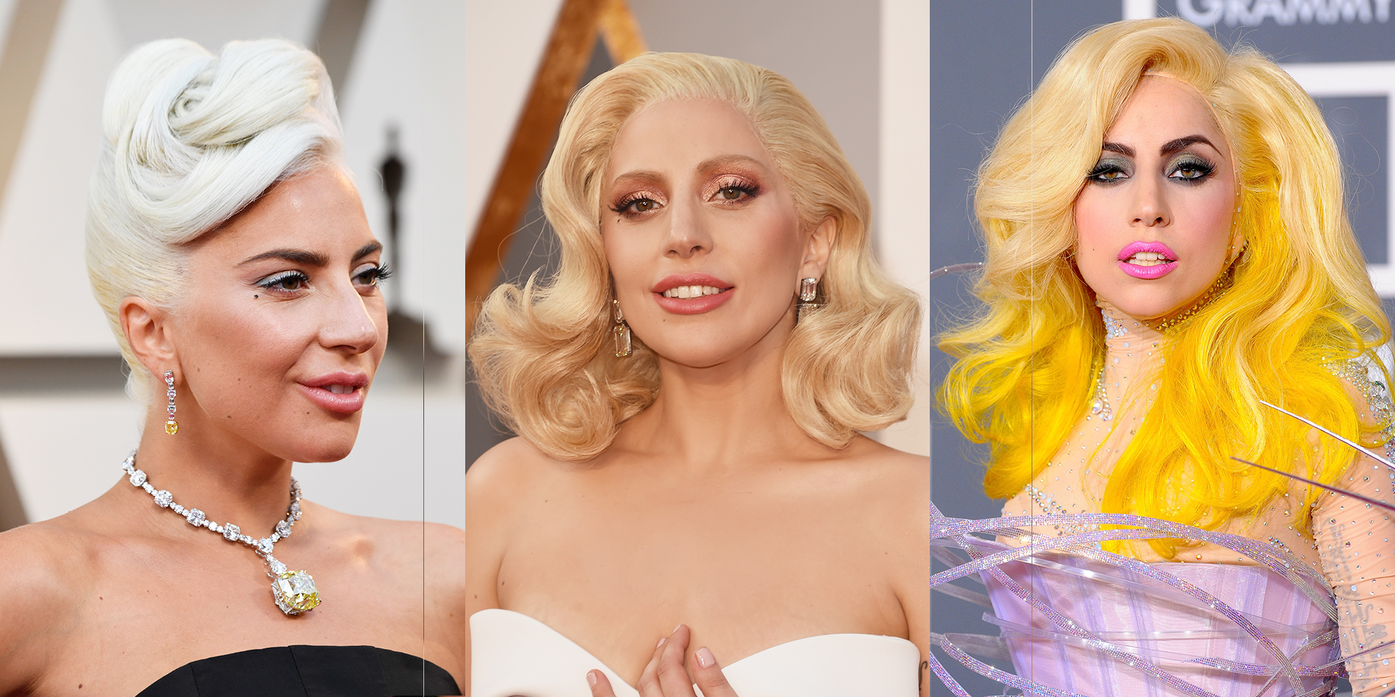 Lady Gaga Straight Golden Blonde Hairstyle | Steal Her Style