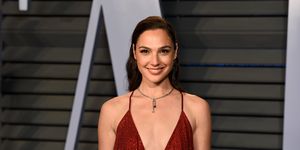 Gal Gadot Flaunts Her Sculpted Legs At The 'Red Notice' Premiere