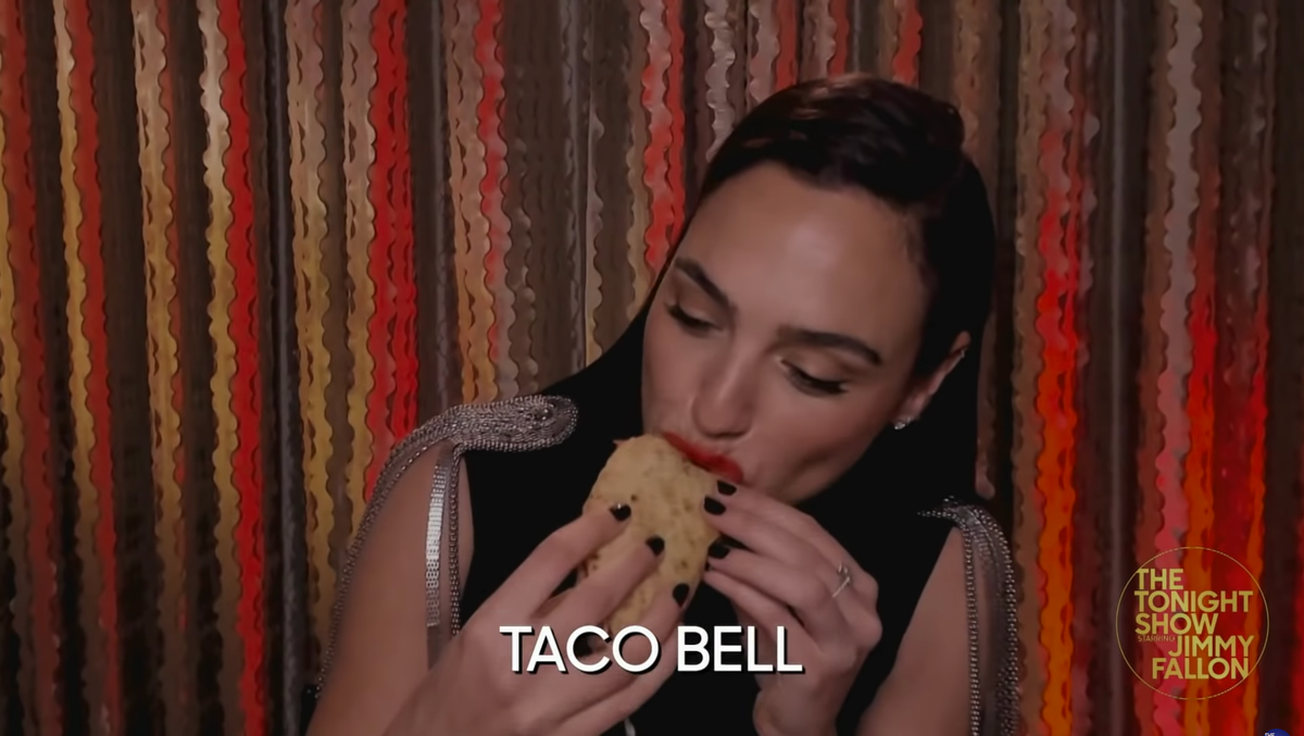 Gal Gadot Tried Taco Bell For The First Time And Loved It