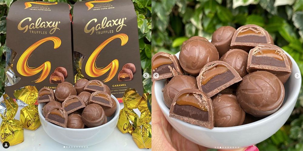 Creamy Galaxy Milk Chocolate with Caramel in the Centre