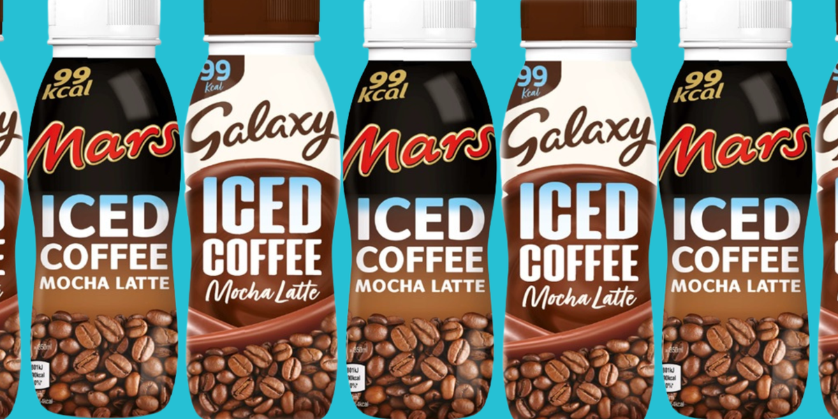 galaxy iced coffee