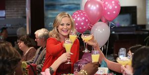 parks and recreation galentines day episode 617 pictured amy poehler as leslie knope photo by danny feldnbcu photo banknbcuniversal via getty images via getty images