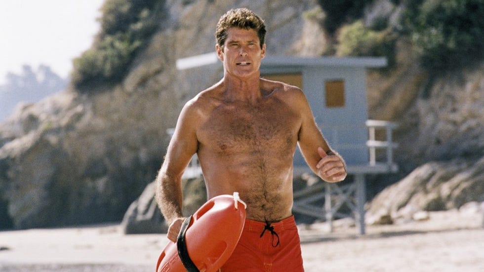 David Hasselhoff en Los vigilantes de la playa