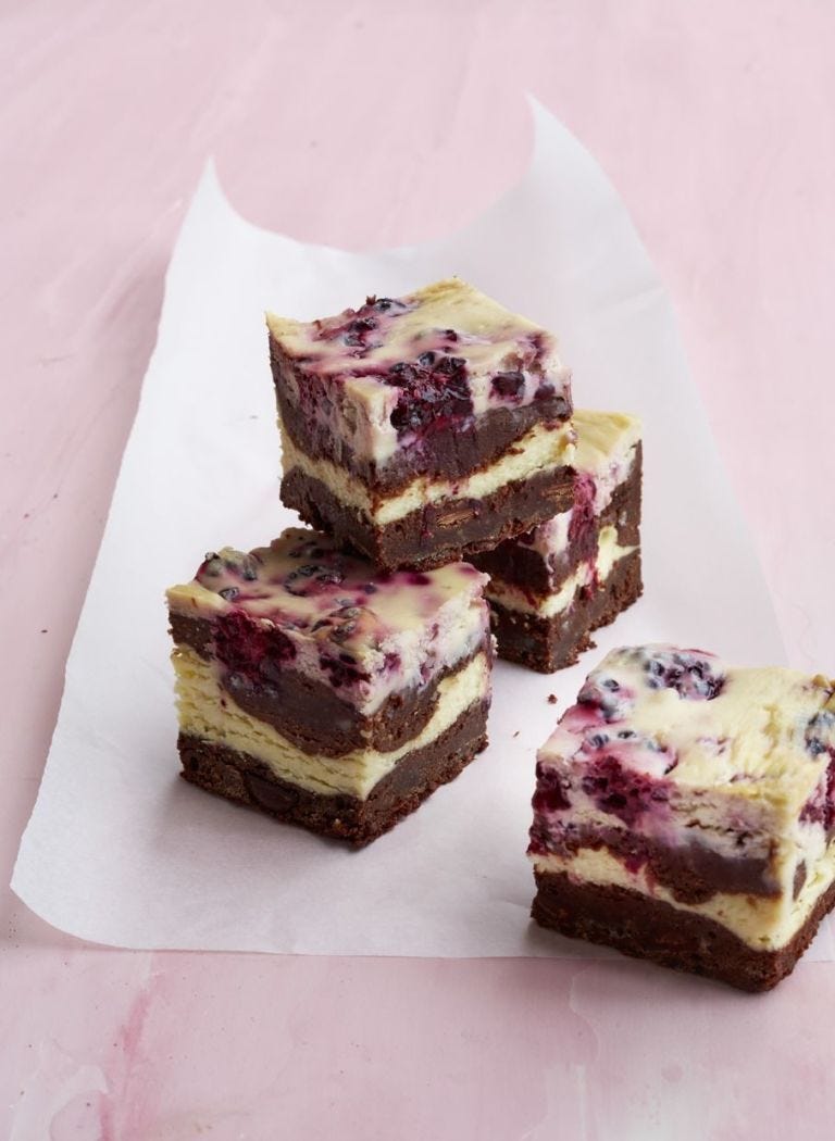blackberry cheesecake brownies