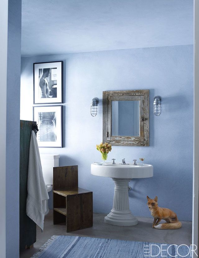 blue bathroom zillow study