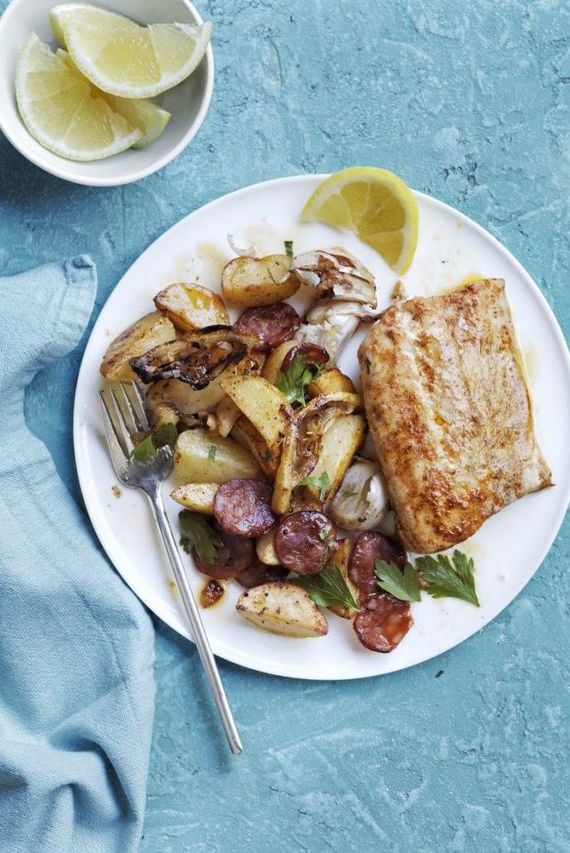 Roasted Cod, Potatoes, and Chorizo — Best Seafood Recipes