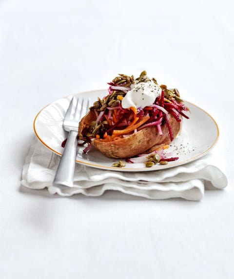 gluten free meals - Sweet Potatoes with Shredded Salad gluten free meals sweet potatoes with shredded salad