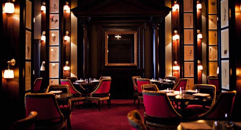 Restaurant, Room, Building, Interior design, Lighting, Furniture, Architecture, Bar, House, Boutique hotel, 