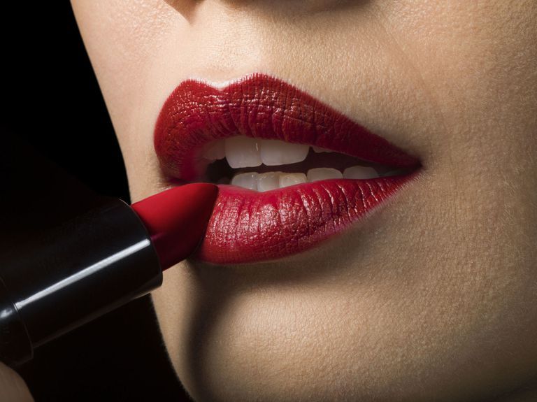 Lip, Red, Lipstick, Mouth, Beauty, Lip gloss, Cosmetics, Cheek, Close-up, Material property, 