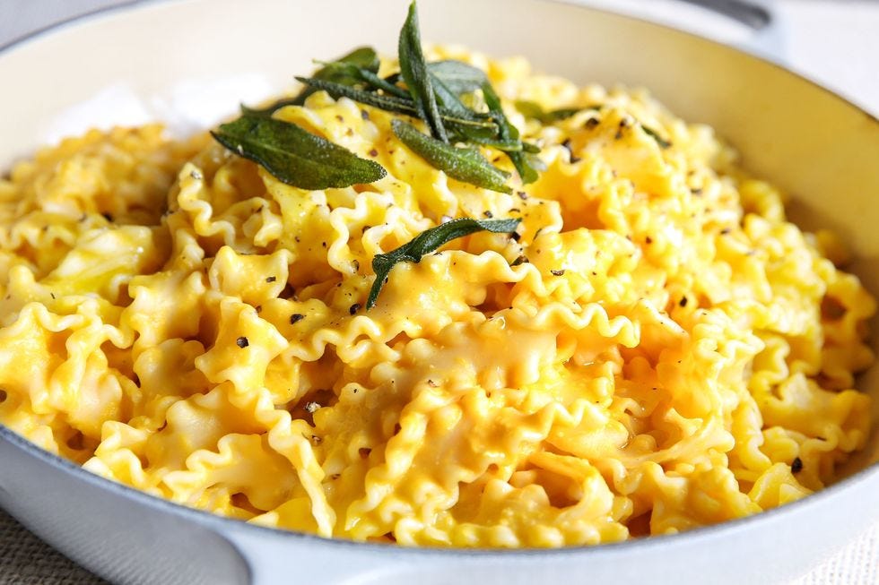 pumpkin alfredo pasta