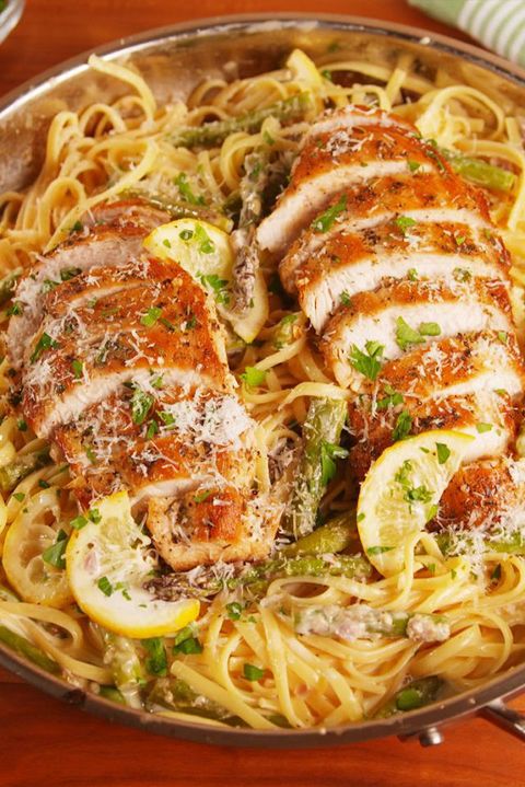 Lemon Asparagus Chicken Pasta