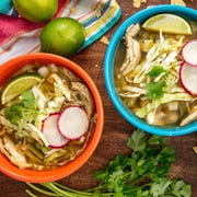 Slow-Cooker Chicken Pozole - Delish.com slowcooker chicken pozole delishcom