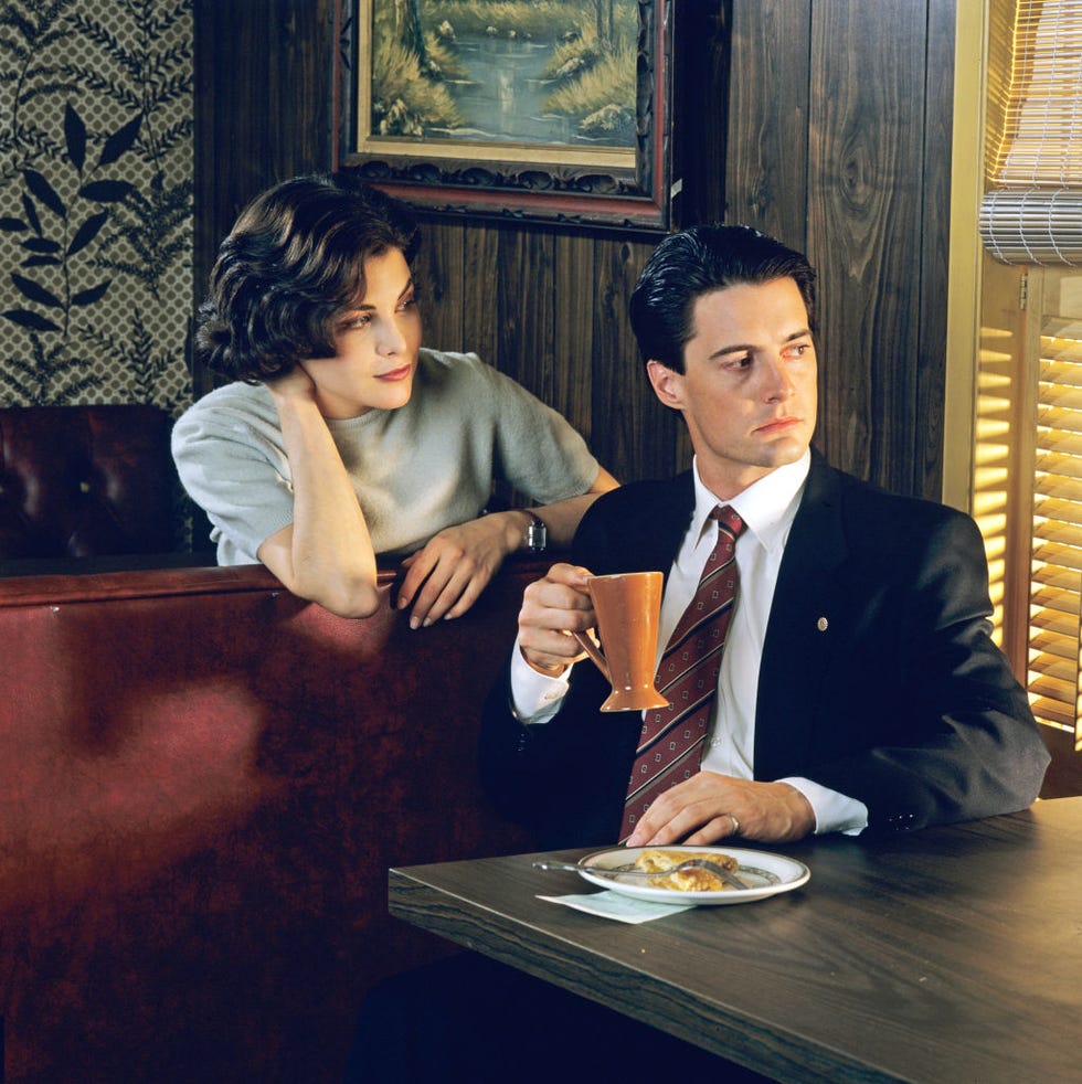 el agente cooper y audrey horne en twin peaks