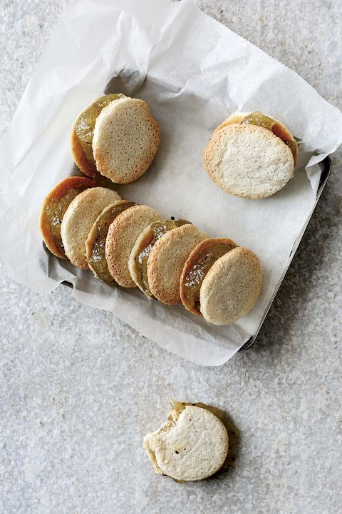 galletas rellenas de kiwi dorado