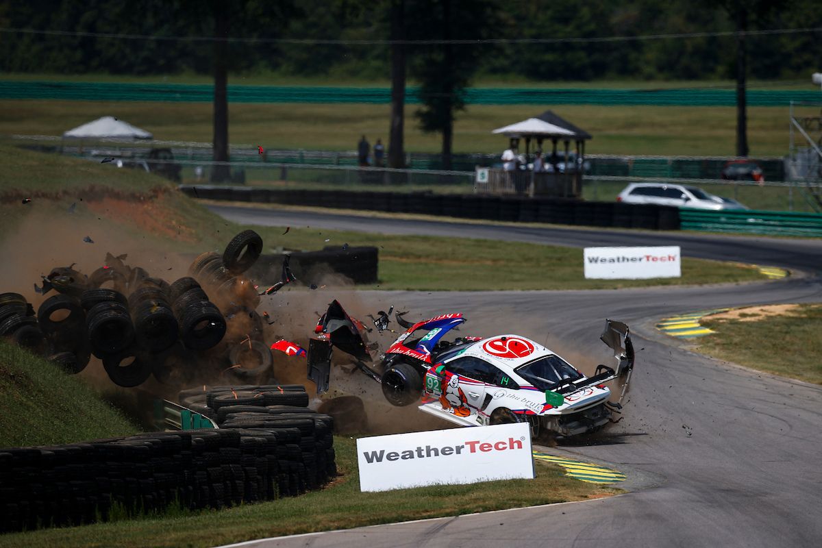 Safety of Tire Barriers Questioned After Pair of IMSA Crashes at VIR