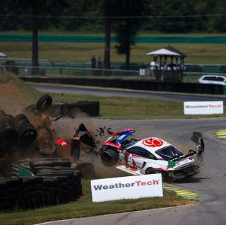 Safety of Tire Barriers Questioned After Pair of IMSA Crashes at VIR