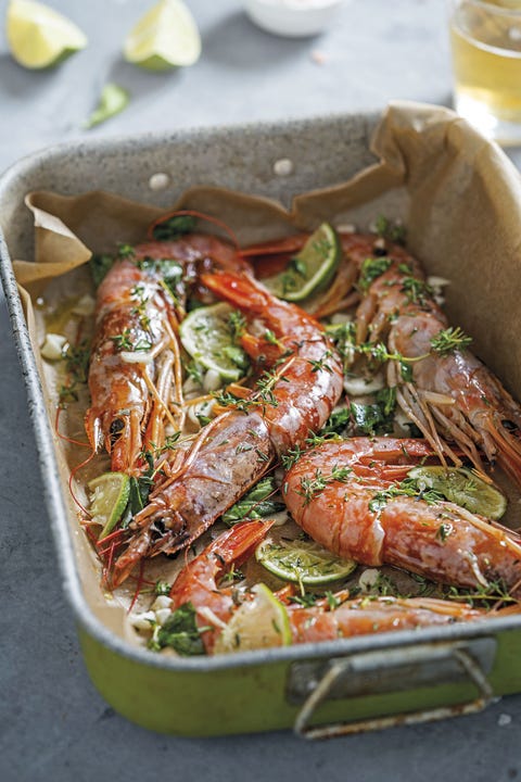 Gambones al horno con lima gambones al horno con lima