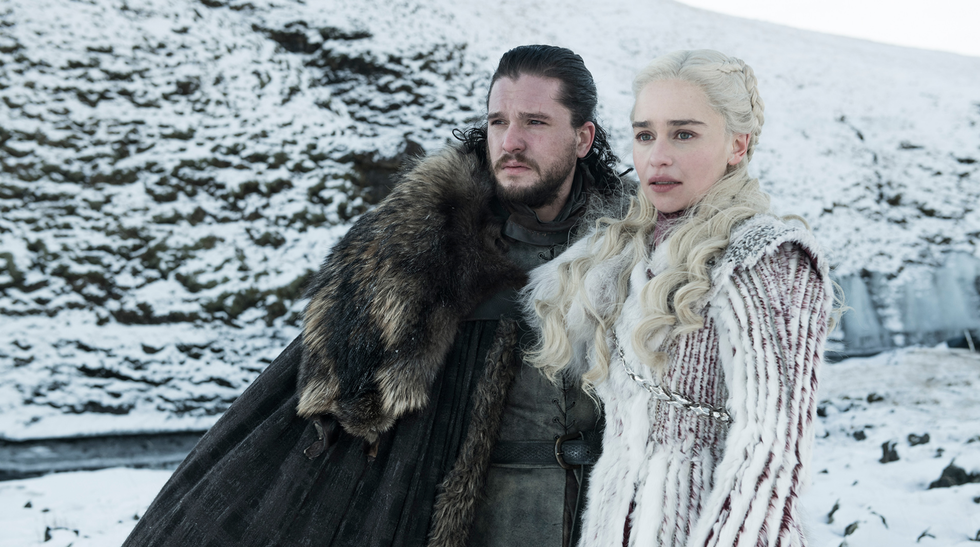 Game of Thrones season 8: Jon Snow (Kit Harington) and Daenerys (Emilia Clarke)