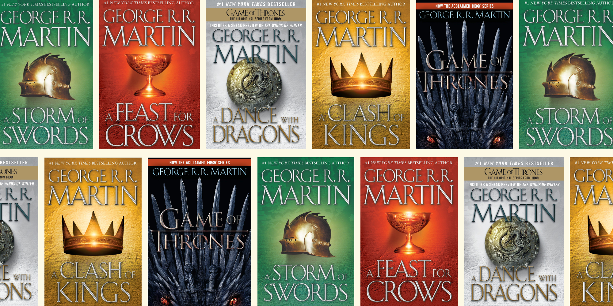 Game of Thrones set of first 4 books by George R.R Martin, Paperback |  Pangobooks