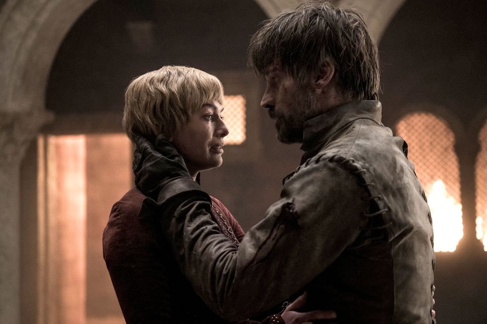 game of thrones s8, e5 cersei lannister and jaime lannister
