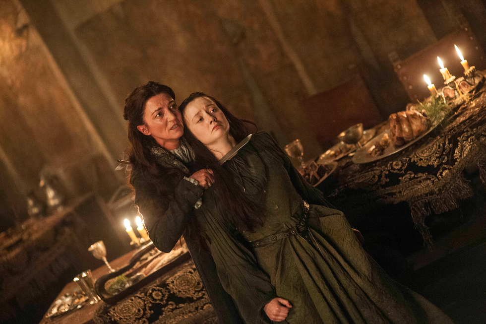 Game of Thrones, The Rains of Castamere, Game Of Thrones Michelle Fairley as Catelyn Stark; Kelly Ford as Joyeuse Erenford