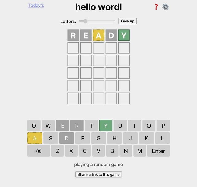 เกมที่ดีที่สุดเช่น Wordle Hello wordl