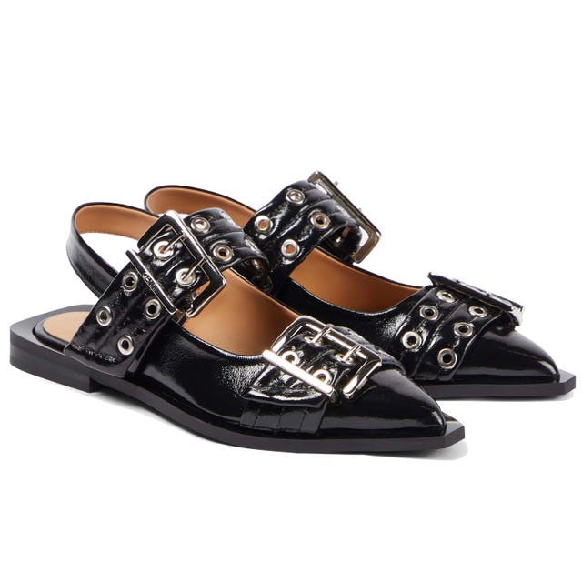 ganni ballet flats
