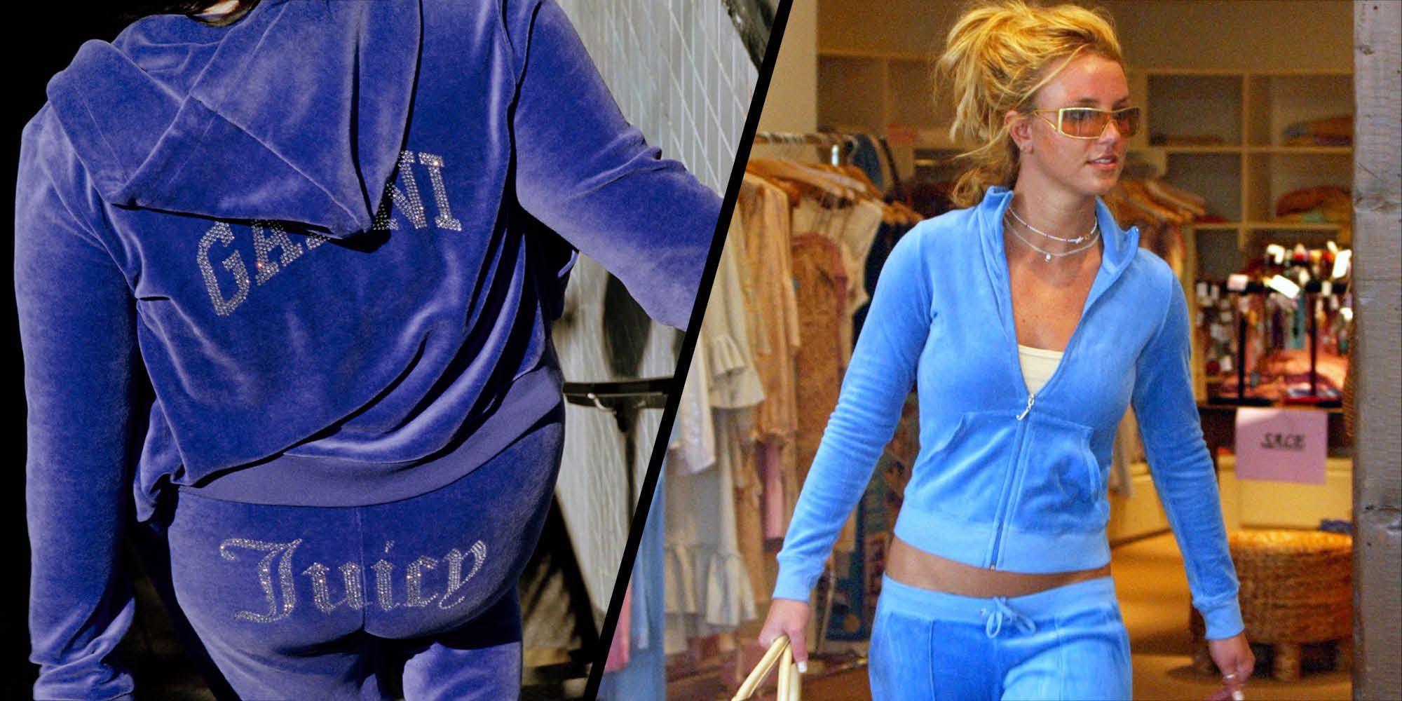 Paris Hilton and Kim kardashian  2000s fashion trends, Juicy