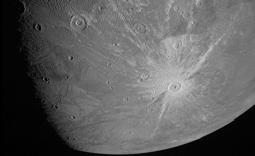 ganymede moon of jupiter spacecraft image