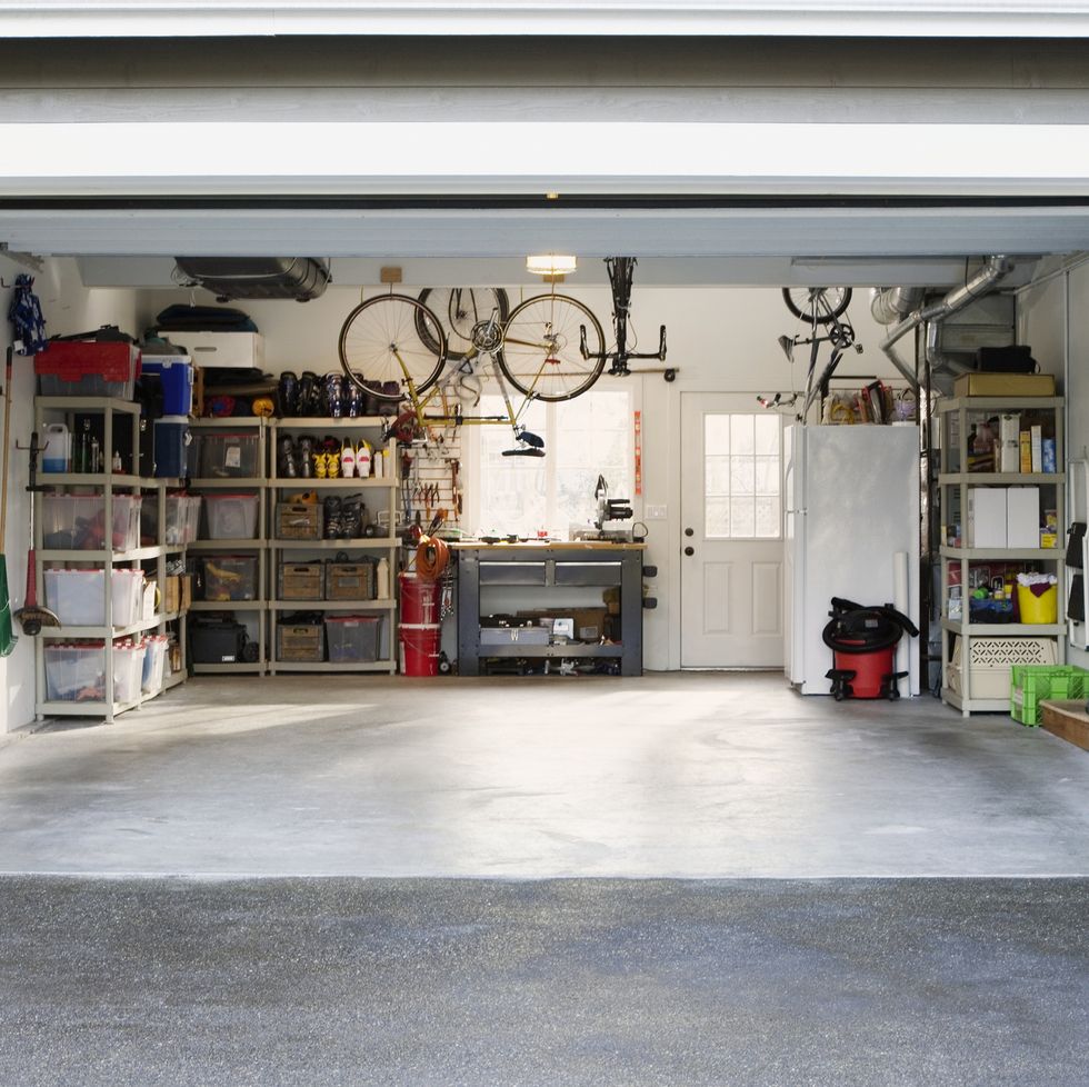 garage with concrete floors