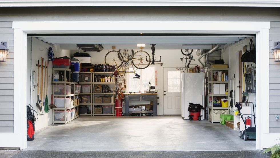 garage with concrete floors