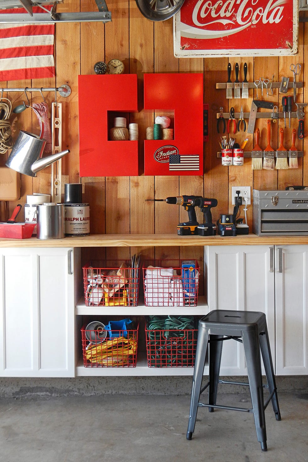 Garage Storage Ideas - Tool Bench