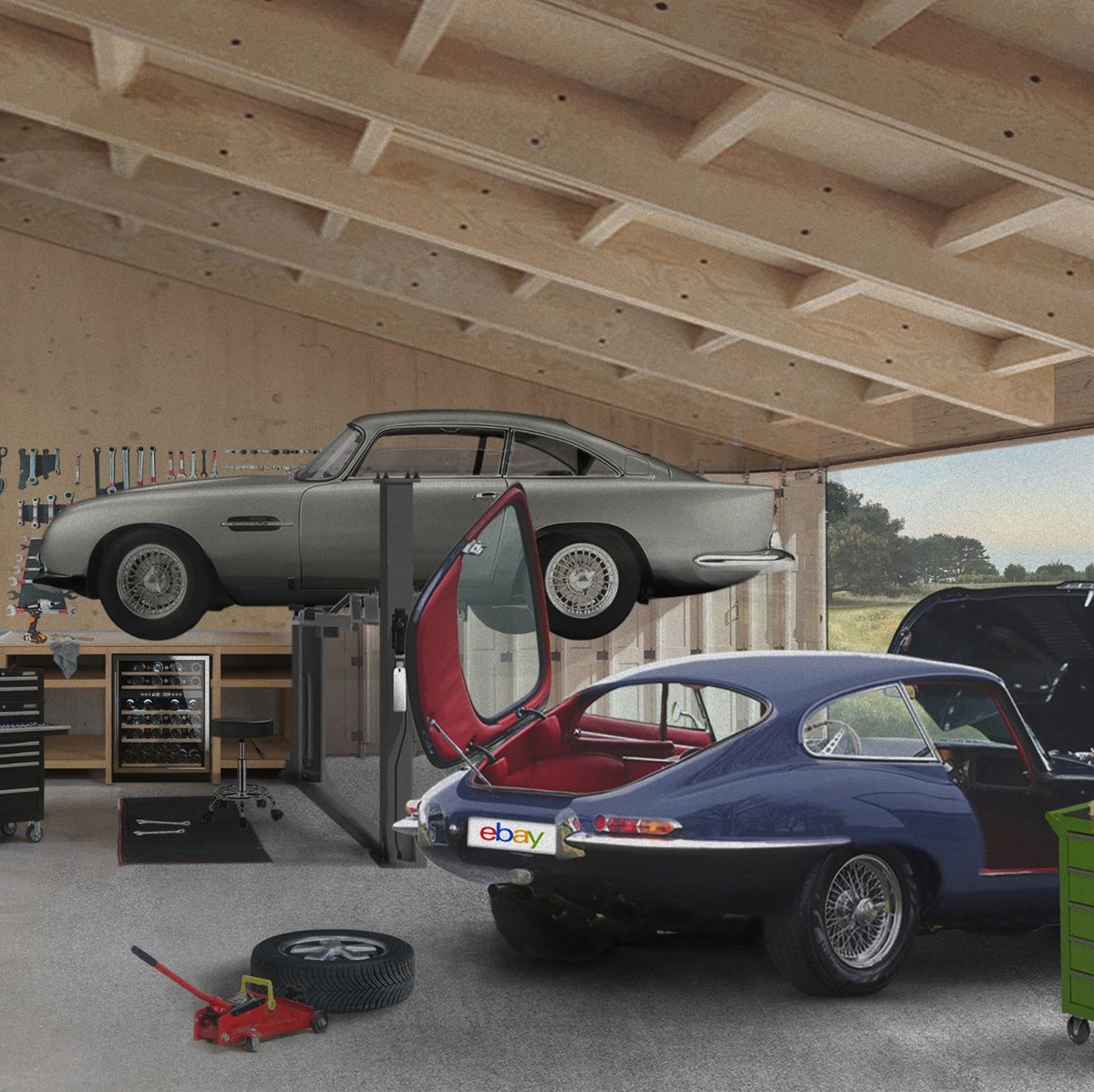 El garaje ideal de un aficionado a los coches