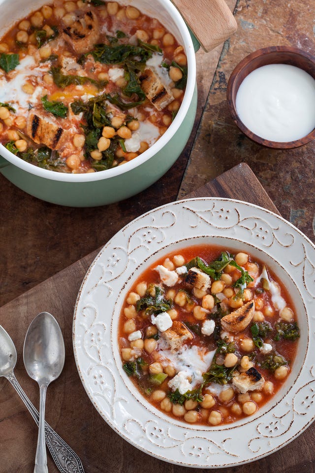 receta de garbanzos con kale
