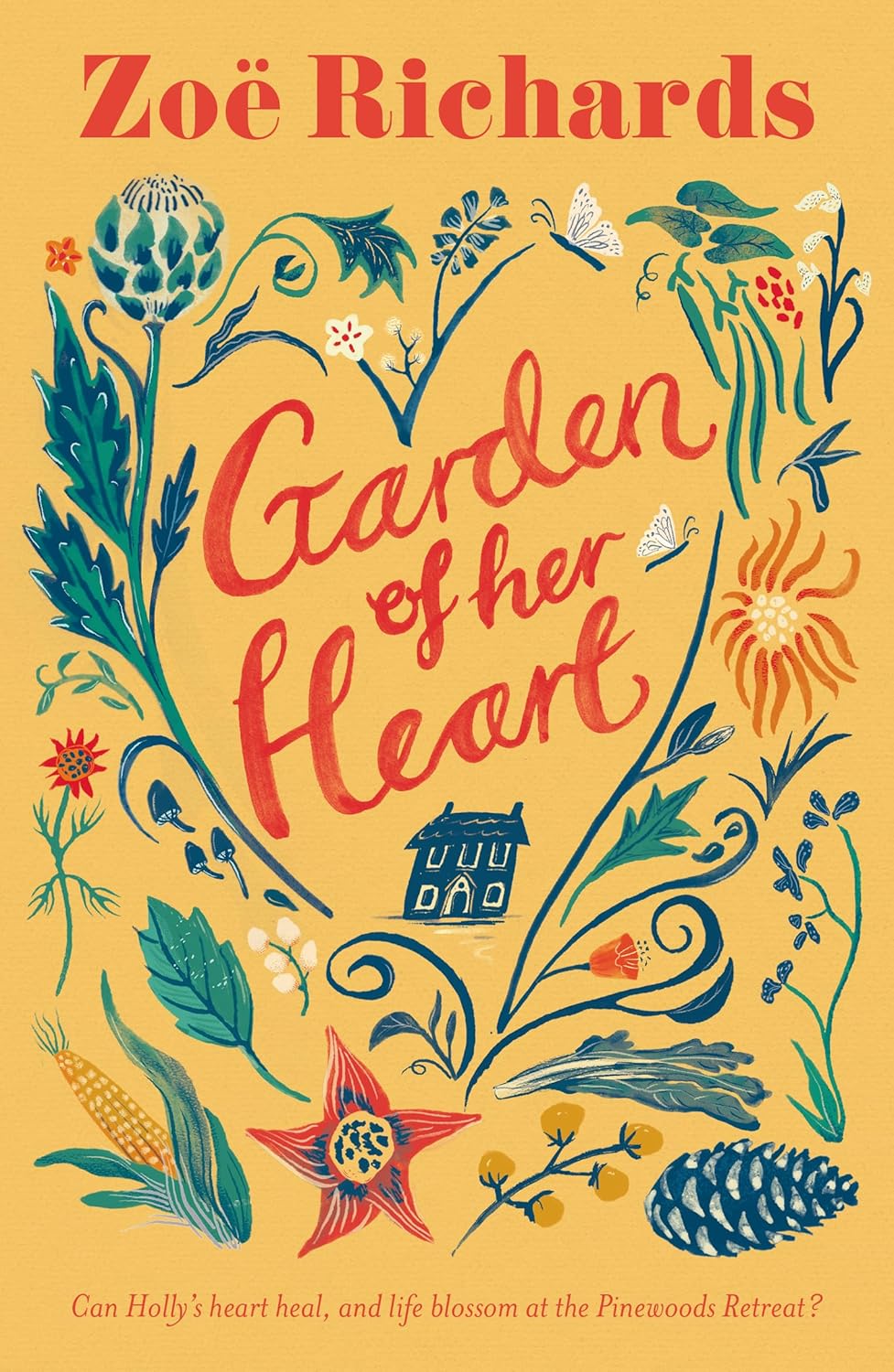 book cover featuring floral designs and text