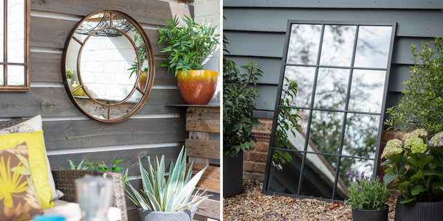 Garden mirrors discount