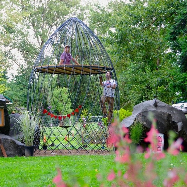 metal arbor garden playhouse treehouse