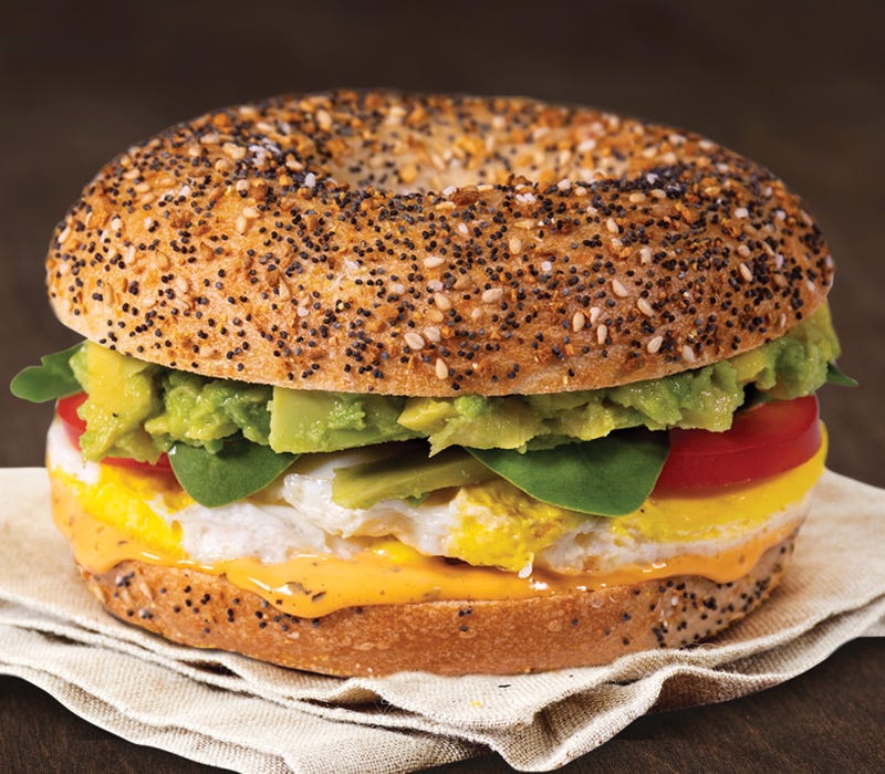 einstein bros bagels avocado egg sandwich